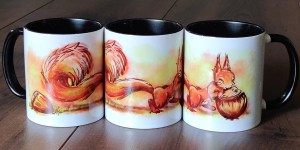 Tasse aus verschiedenen Ansichten